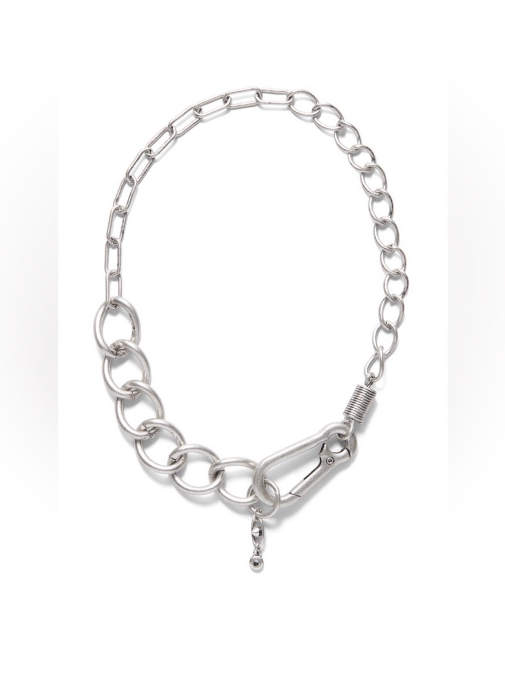 Cabi Swagger necklace choker matte silver one size